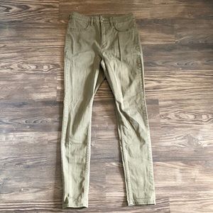 H & M Olive colored jeans